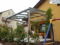 Vor dem einglasen der Terrassenüberdachung Vor dem einglasen der Terrassenüberdachung