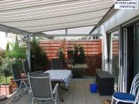 Seitenelement an der Terrassenüberdachung