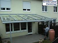 Bei der Abnahme des Glasdaches Bei der Abnahme des Glasdaches